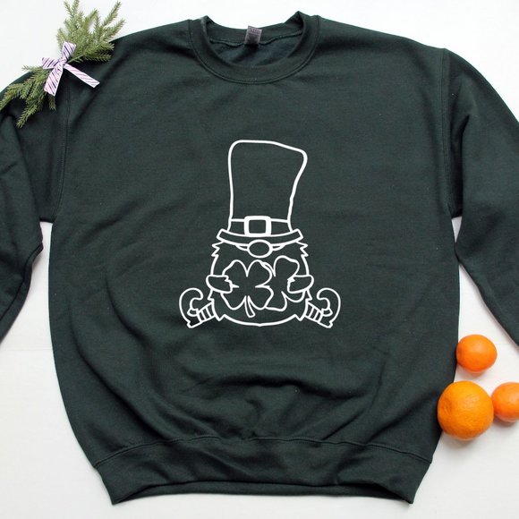 St. Patricks Day Sweatshirt - Irish Sweatshirt - Shamrock Sweatshirt - Picture 1 of 2